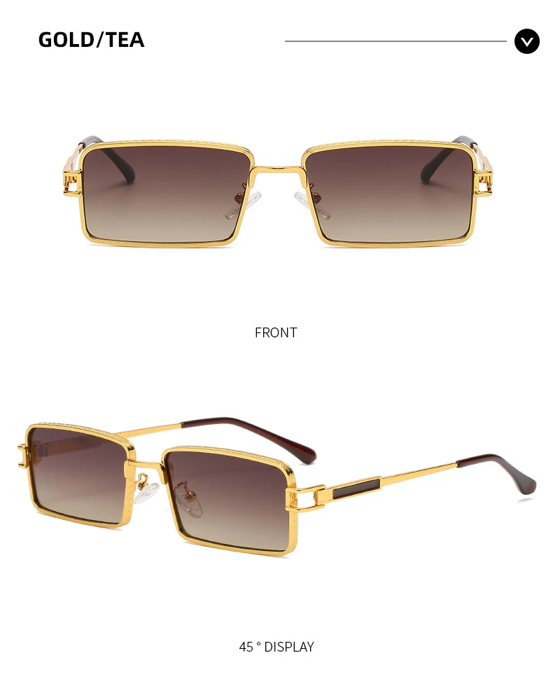 Title 12, Personality Square Retro Nieuwe Trend Bril