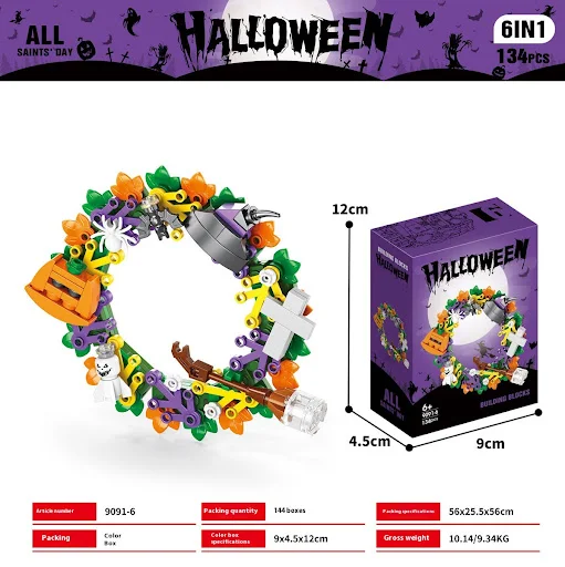 Title 1, Halloween Pumpkin House Ghost House Building Bl...