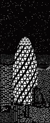 Title 4, Hollow Curtain Starry Sky New York London City ...