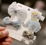 Grey yarn elephant butterfly