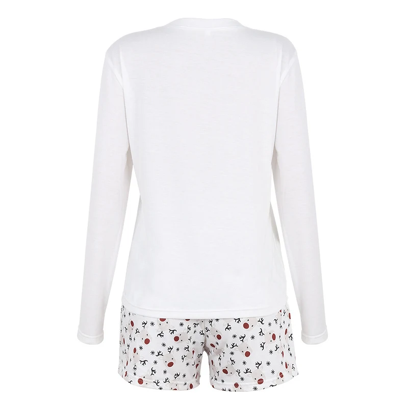 Title 9, Reindeer Print Casual Long Sleeve Christmas Sui...