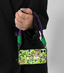 Graffiti On Green Background