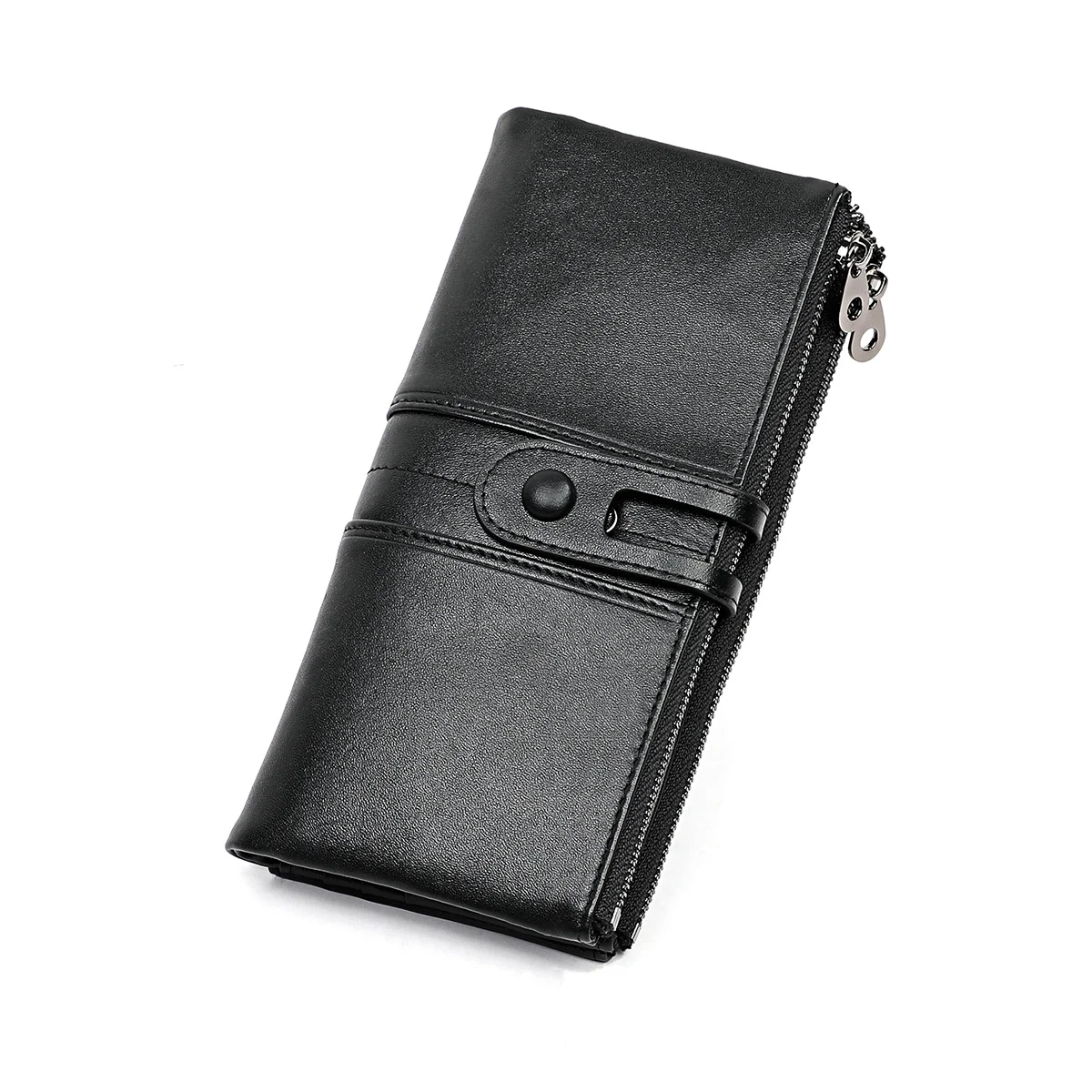 Cartera tri-fold de cuero de capa superior — foto 8