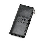 Cartera tri-fold de cuero de capa superior — foto 8