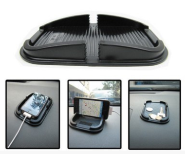 Apple compatible car anti-skid pad mobile navigation bracket iPhone 6P black anti-slip mat multi-function storage box — photo 2