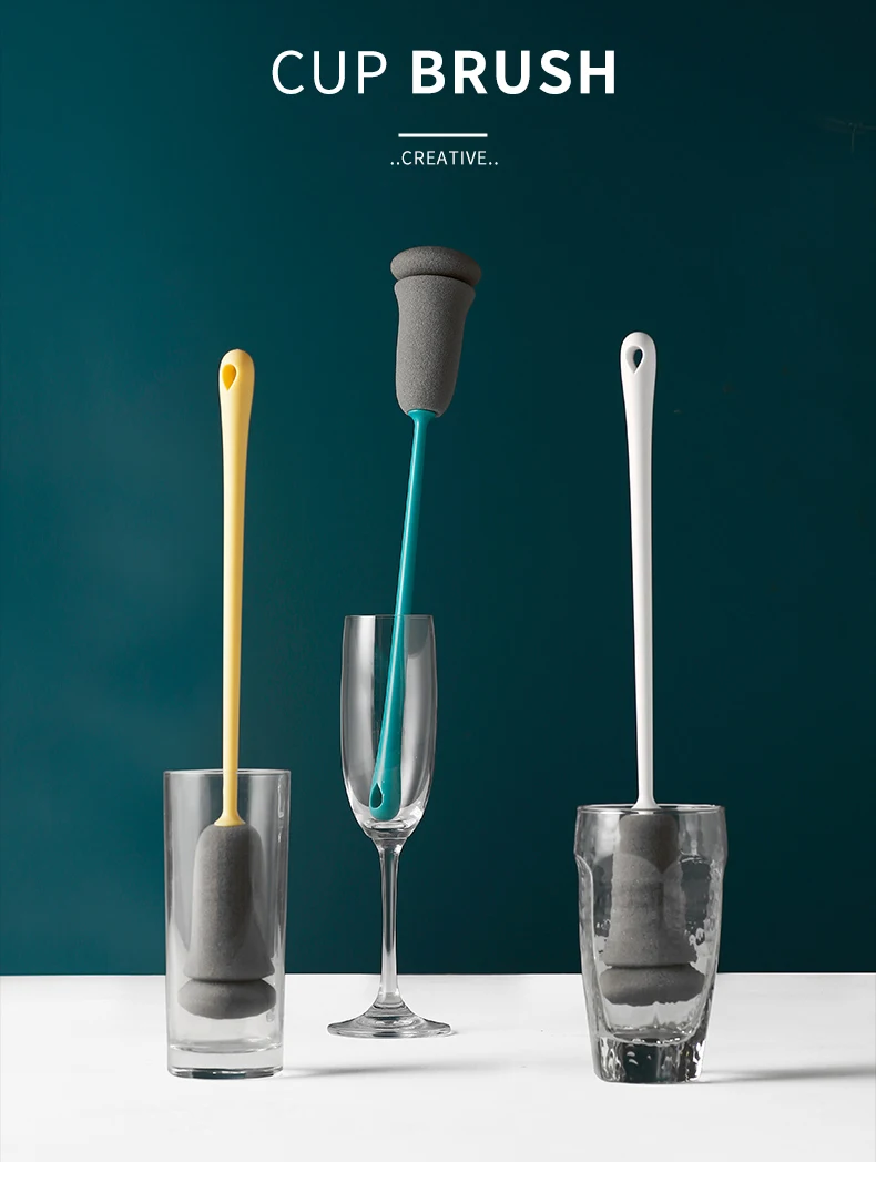 Title 1, Long handle sponge brush for easy and effective...