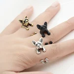 Anel Envolvente Animal Joia de Moda. Expresse seu amor pelos animais com este acessório estiloso e único. Perfeito para qualquer ocasião. — foto 2
