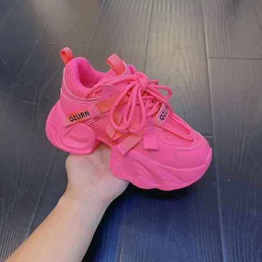Title 4, Fashion Thick Bottom Sneaker Womens All-match ...