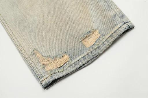 Title 14, Mens Ripped Denim Trousers Trendy Special-Inte...
