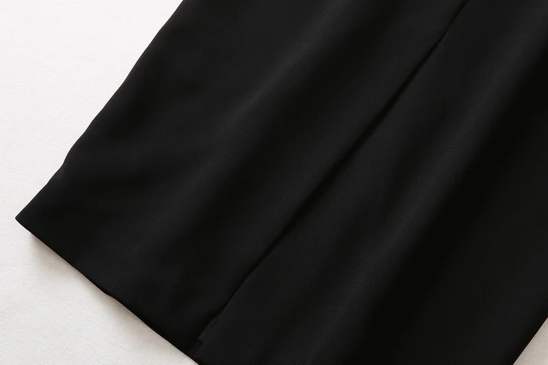 Title 7, Stand Collar Embroidery Short Sleeve Dress Women