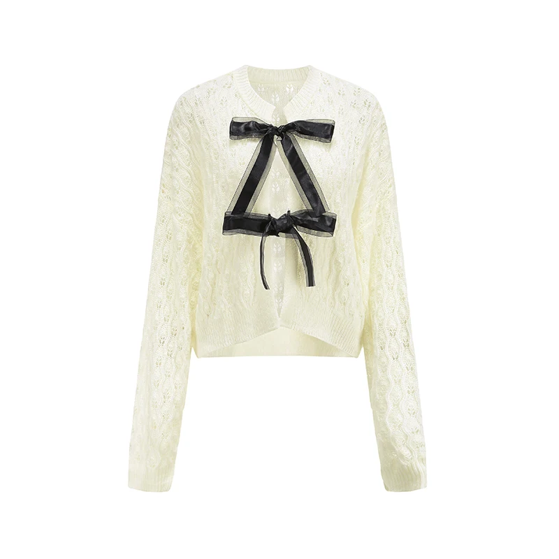 Sunscreen Air-conditioning Cardigan Jacket Bow — photo 3
