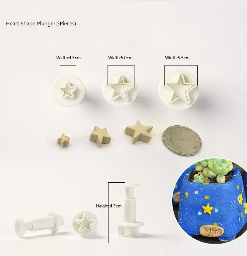 Title 9, Plastic Flower Fudge Cake Decoration Tool Sugar...
