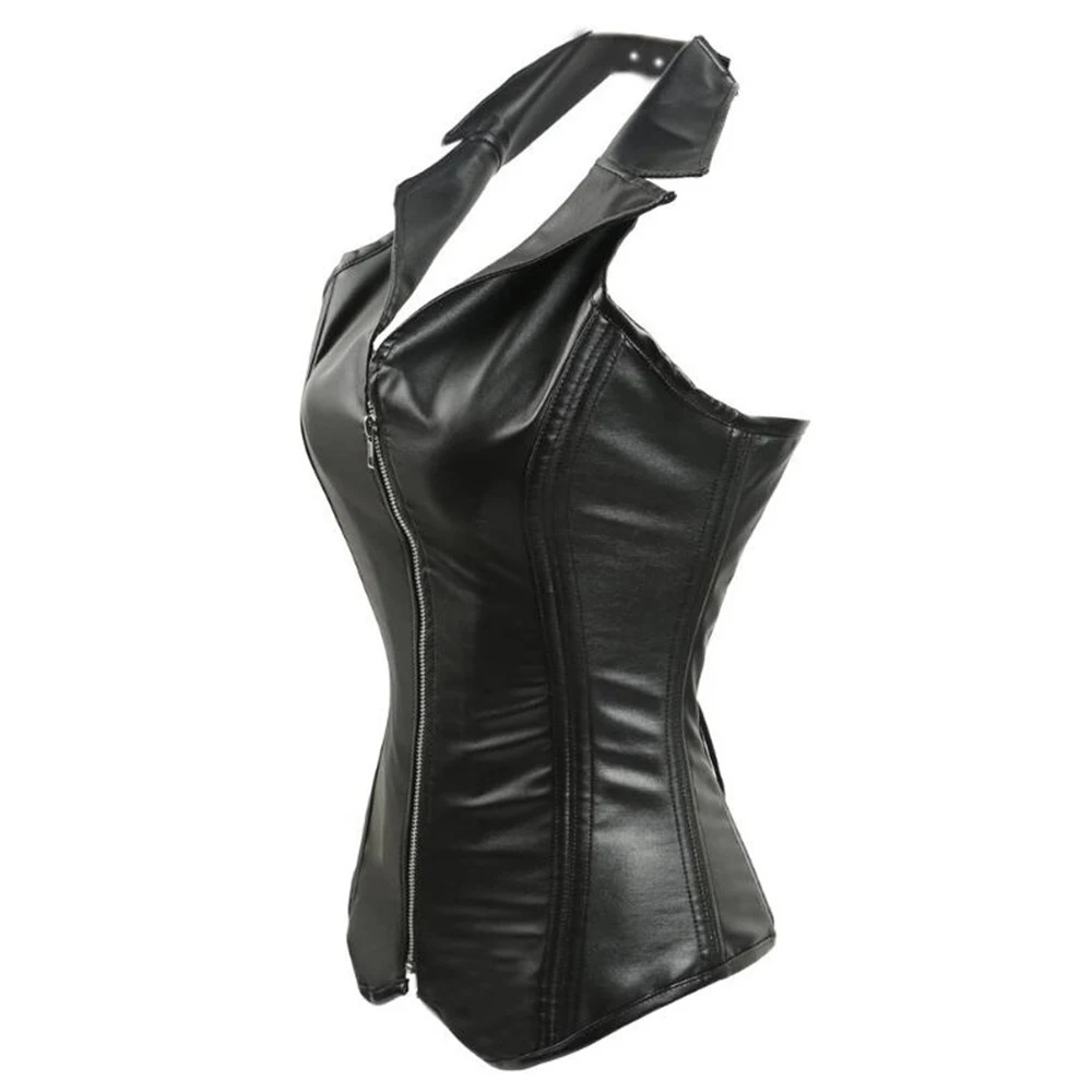 Women's PU Leather Waist Tightening and Shaping Vest, sculpts your figure, provides firm control, comfortable to wear, p — photo 1