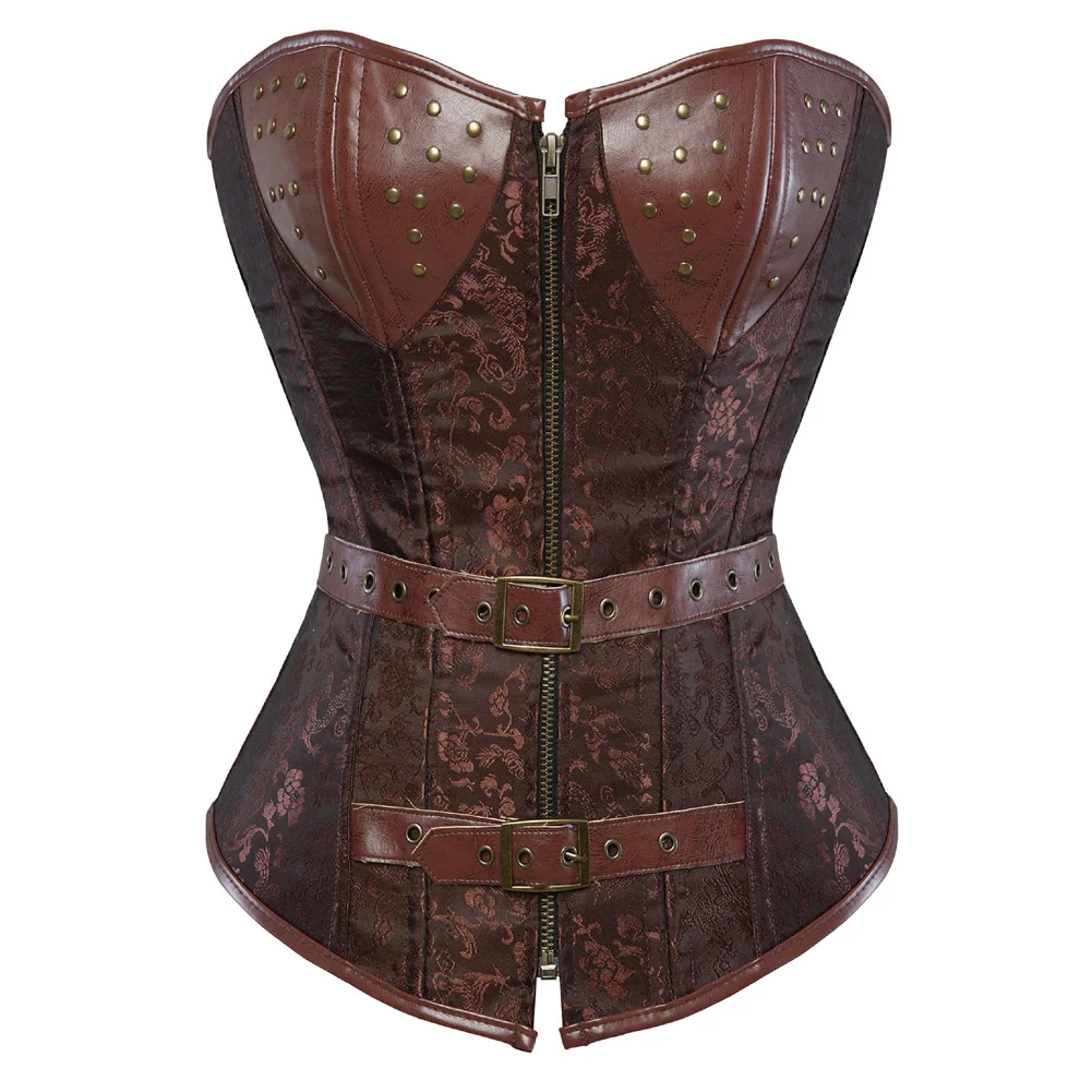 Corset de couro fashion para modelar o abdômen. Combine moda e controle, definindo a cintura e valorizando suas curvas. — foto 4