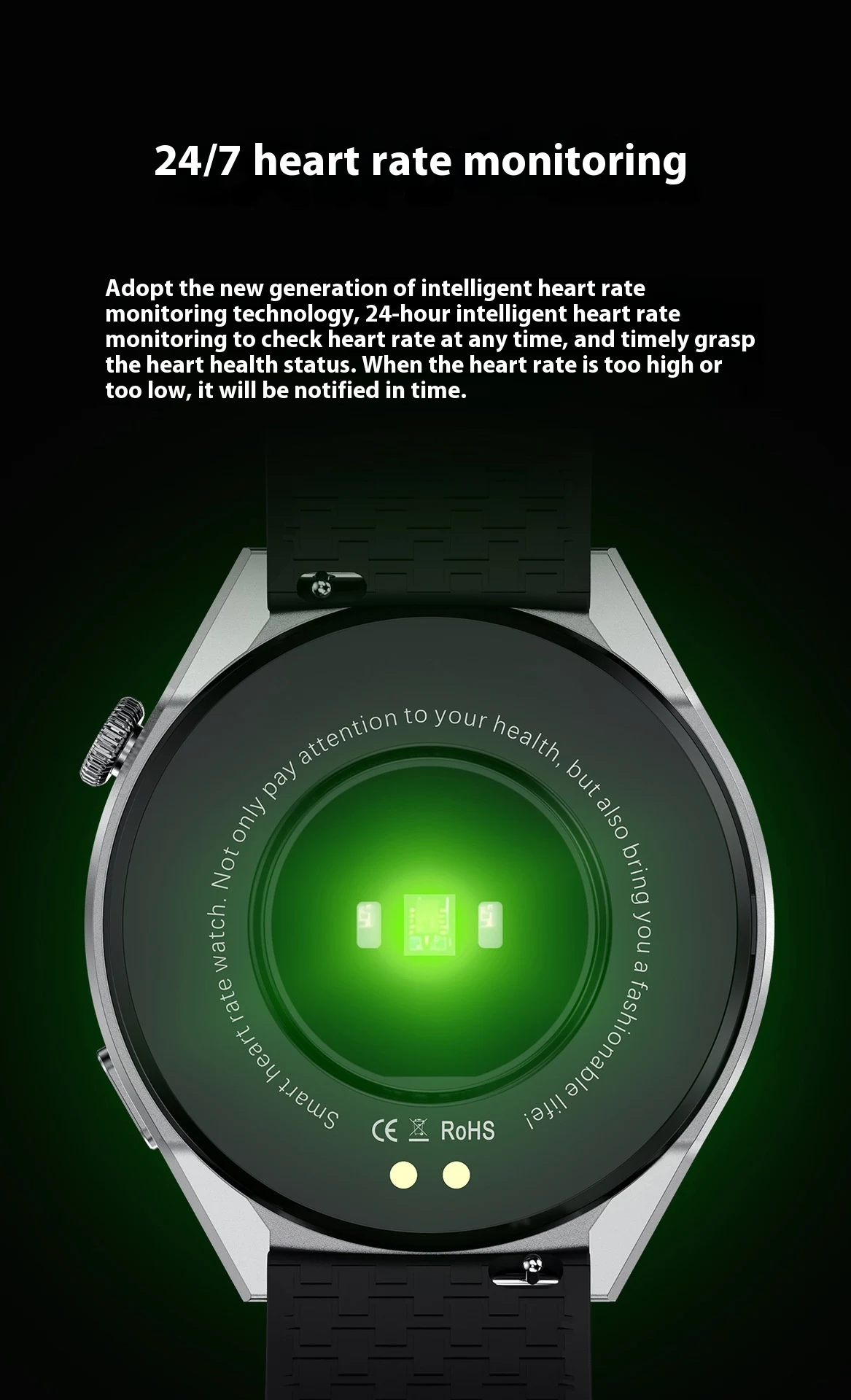 Title 9, Fashion Simple Smart Call Fashion Watch. Stylis...