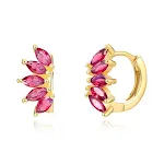 Gold Plated Rose Red Diamond