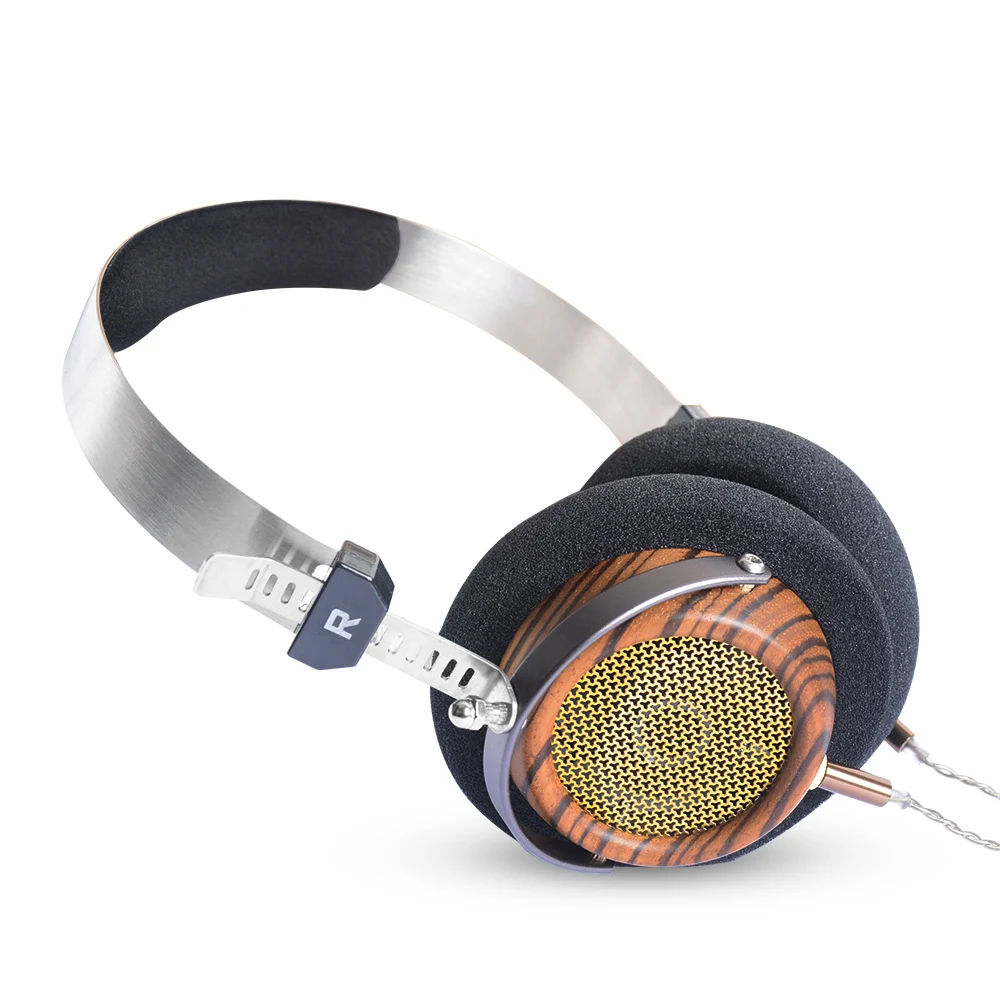 Title 1, Retro Monitor Open Olive Wood Headphones Experi...