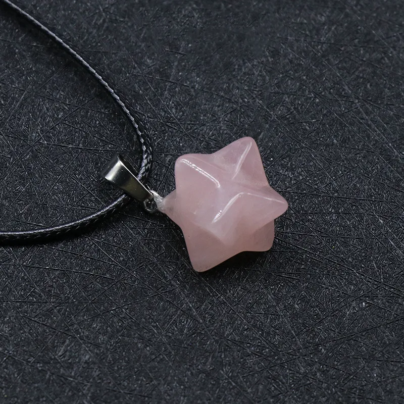 Pêndulo Merkabah Satélite Gigante Ágata Olho de Tigre 3D Estrela, Equilíbrio Energético, Cura e Proteção Espiritual. — foto 3