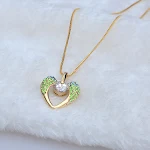 Colar de cristal coreano joia pequena Adicione um toque sutil de brilho ao seu visual com este colar elegante e delicado, perfeito para uso diário ou presente especial. — foto 4