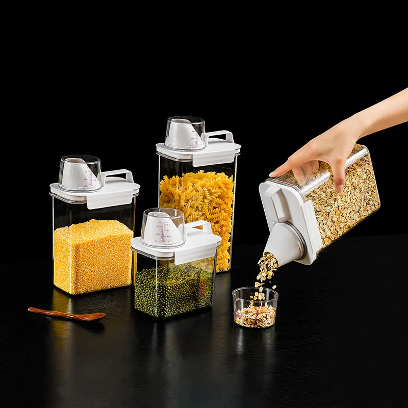 Title 1, Kitchen Grain Storage Box Moisture-proof and In...
