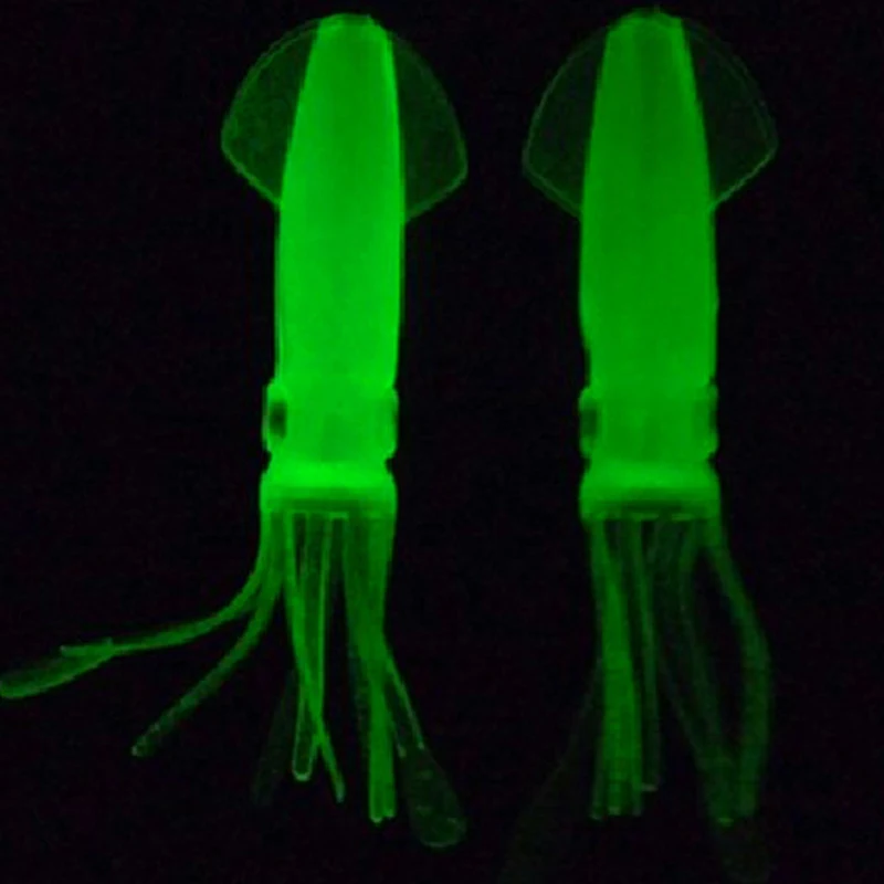 Iscas luminosas de lula para pesca marítima Atraia peixes com brilho. Aumente suas capturas noturnas com iscas realistas e eficazes. — foto 3