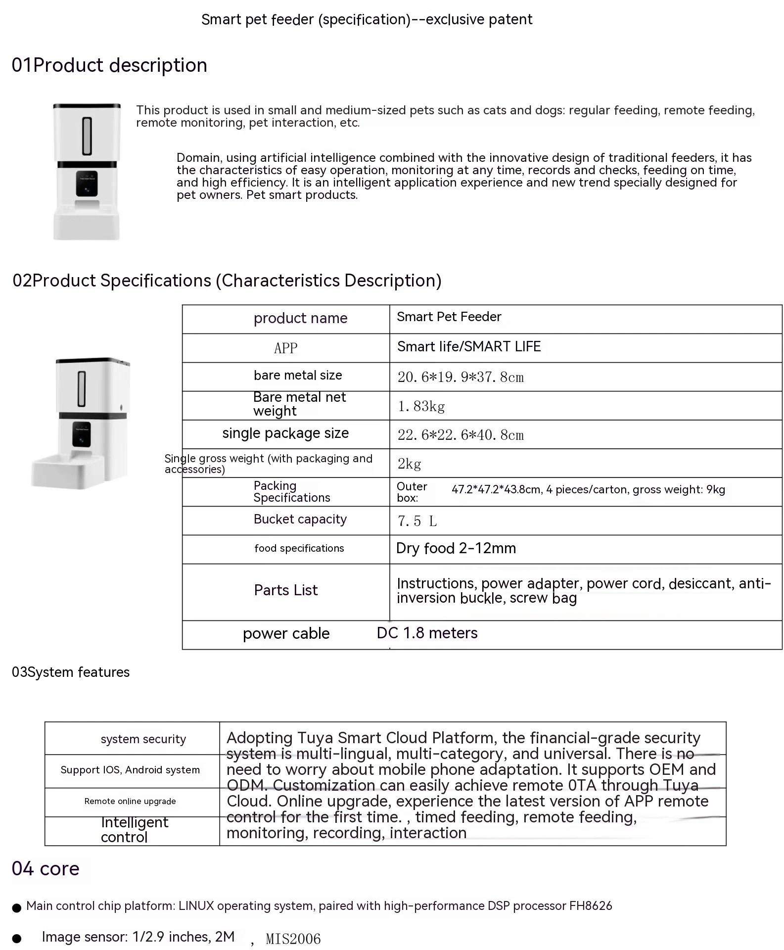Title 3, Intelligent Pet Feeder Automatic 8L WiFi Timing...
