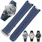 Blue silver buckle