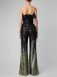 Ostrich Feather Gradient Sequin Tube Top Jumpsuit Glamorous and Chic for Parties and Special Occasions, Perfect for a St — photo 12