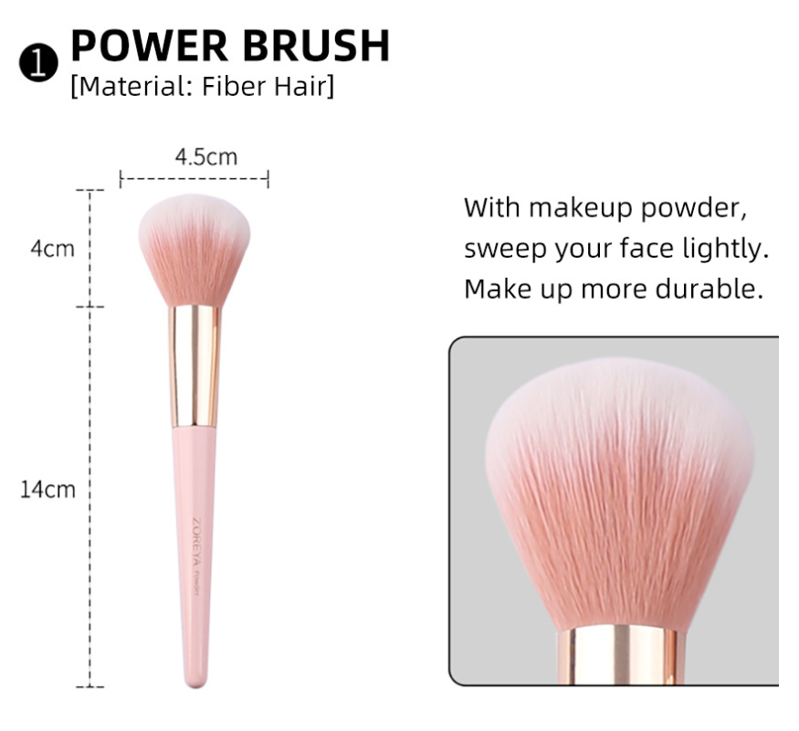 Title 4, Makeup Brush Set 12 Tip Tail Handle, perfect fo...