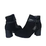 Botas femininas de cano baixo com fivela e bico redondo, conforto e estilo para seus looks diários, perfeitas para diversas ocasiões. — foto 2