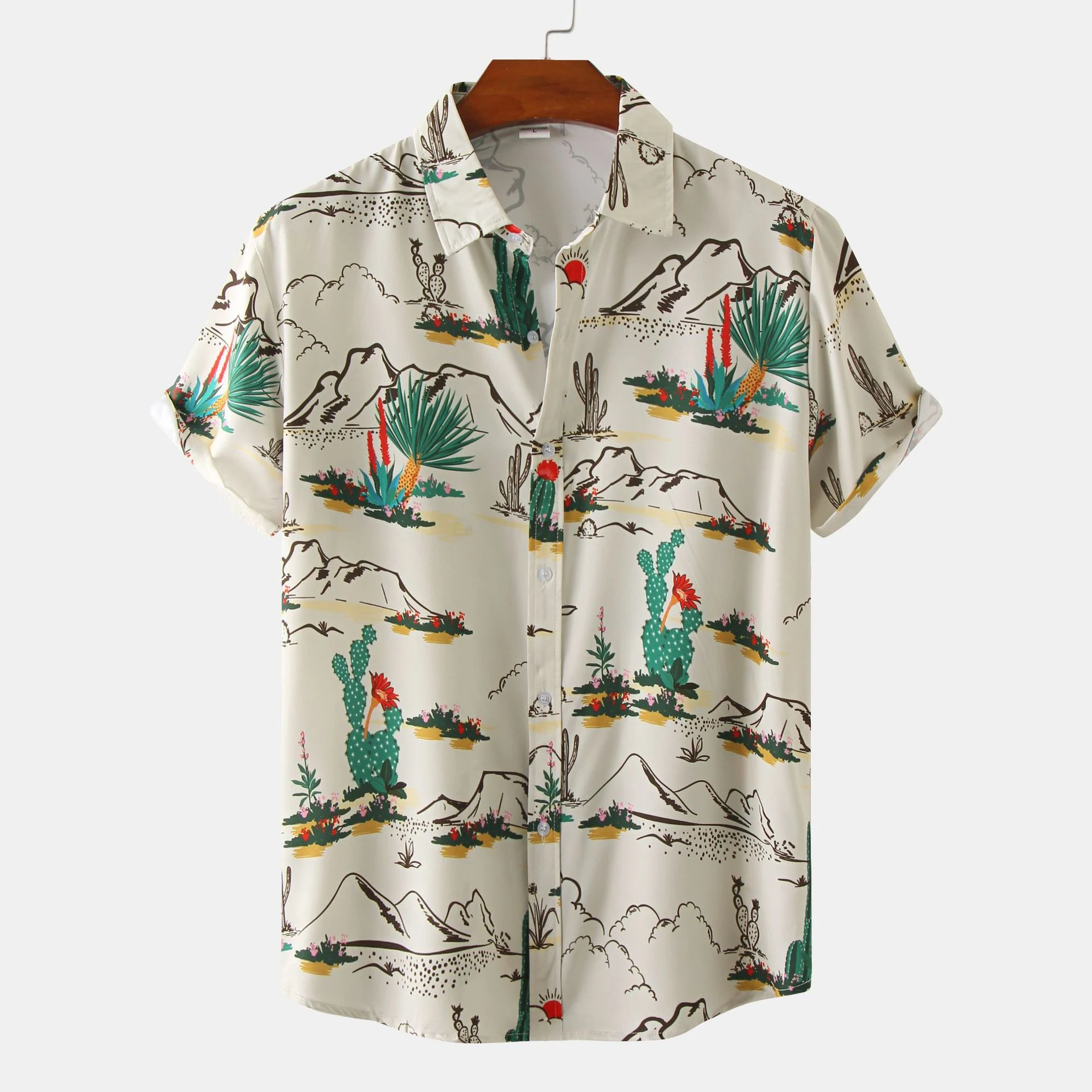 Camisa casual de moda manga curta, perfeita para o dia a dia e o verão. Conforto e estilo em uma peça versátil para um visual descontraído. — foto 4