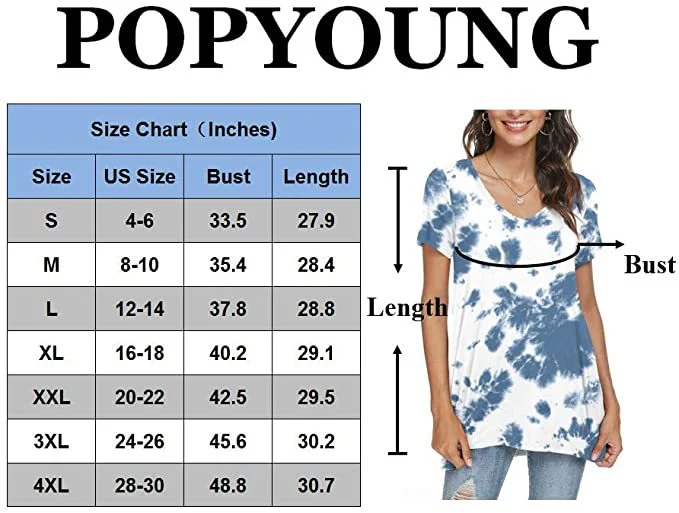 Title 1, Camiseta Feminina de Verão Casual Decote em V M...