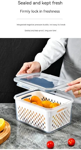 Title 4, Multifunctional Refrigerator Storage Box for Fr...