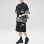Japanese Retro Overalls Casual Quick-drying Shorts for Men. Comfortable and stylish summer wear. Perfect for everyday ca — photo 4