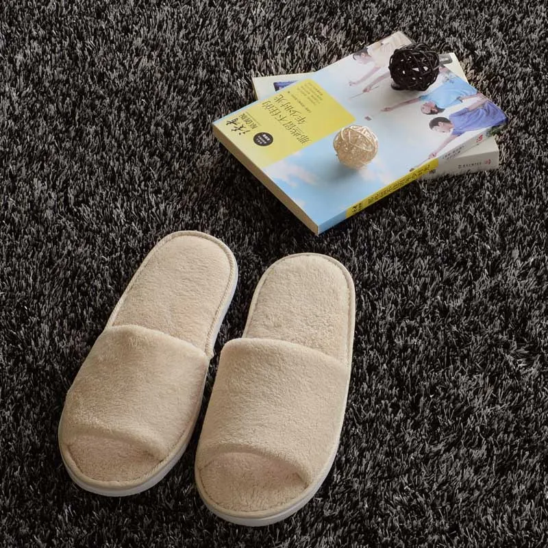 Hotel Slippers Thick-soled Cotton Mop Half-pack Bedroom, providing comfort and convenience, keeping your floors clean an — photo 5