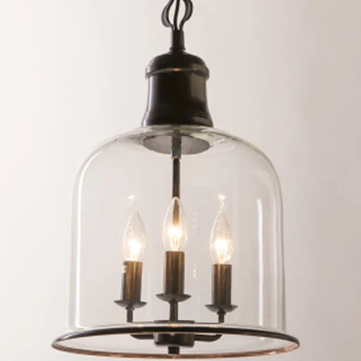 Title 5, Retro simple personality transparent glass chan...