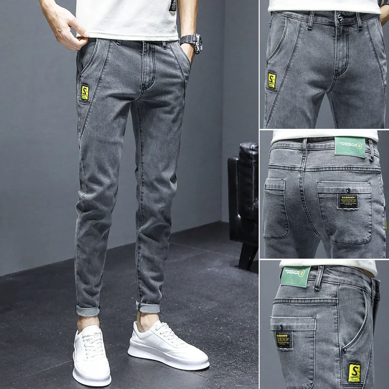 Heren Jeans Slim Fit Casual met Smalle Voet — foto 5