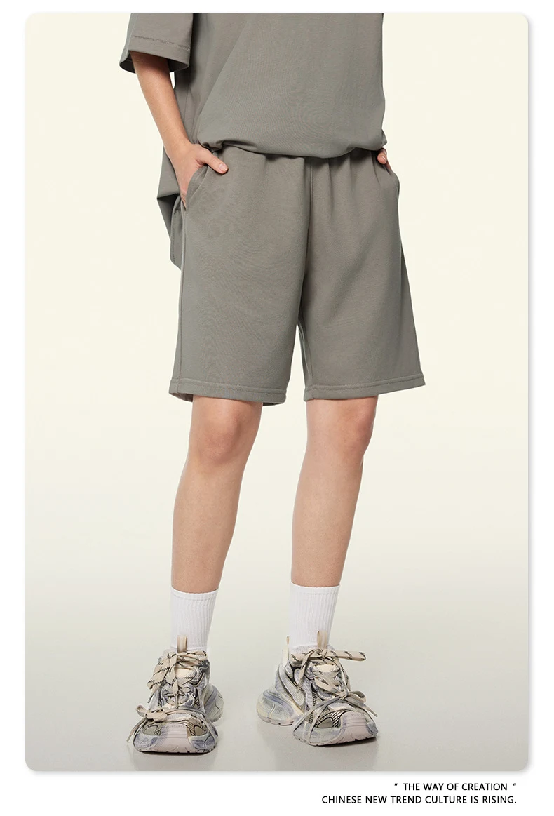 Title 28, Qingshao Loose Cropped Pants Summer Mens Short...