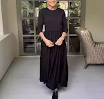Vestido feminino midi de malha com bolso — foto 3