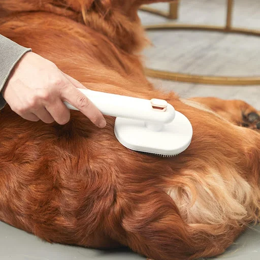 Title 7, Rotatable Dog Brush Cat Comb Brush for Dog Groo...