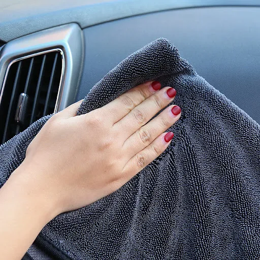 Title 2, Small Braid Twisted Towel for Car Glass Washing...