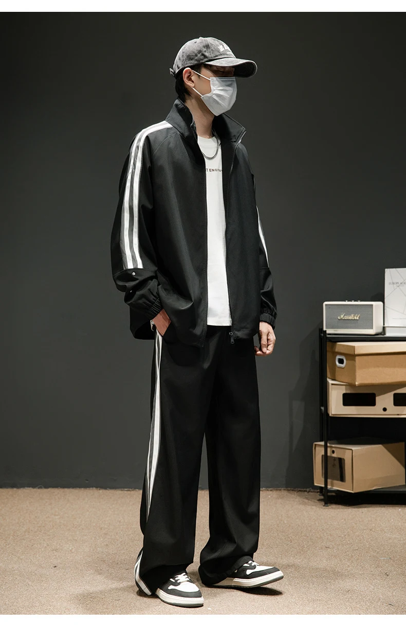 Title 8, Conjunto Esportivo Unissex Outono Casual Mascul...
