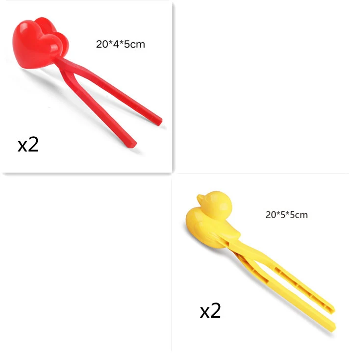 Crie bolas de neve em forma de pato ao ar livre com o Duck Snow Ball Clip Toy. Diversão garantida no inverno, fácil de usar e perfeito para crianças. — foto 1