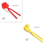 Crie bolas de neve em forma de pato ao ar livre com o Duck Snow Ball Clip Toy. Diversão garantida no inverno, fácil de usar e perfeito para crianças. — foto 1