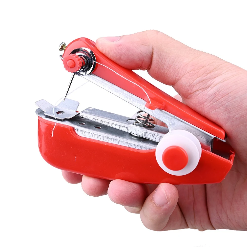 Small Household Hand-held Portable Manual Sewing Machine. Easy to use, perfect for quick repairs and alterations at home — photo 1