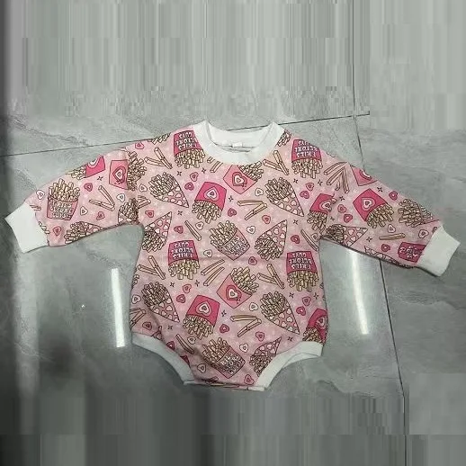 Title 2, Macacão infantil de algodão estampado para outo...