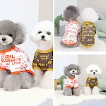 European and American style round neck letter T-shirt for pet dogs. Comfortable, lightweight design perfect for everyday — photo 5