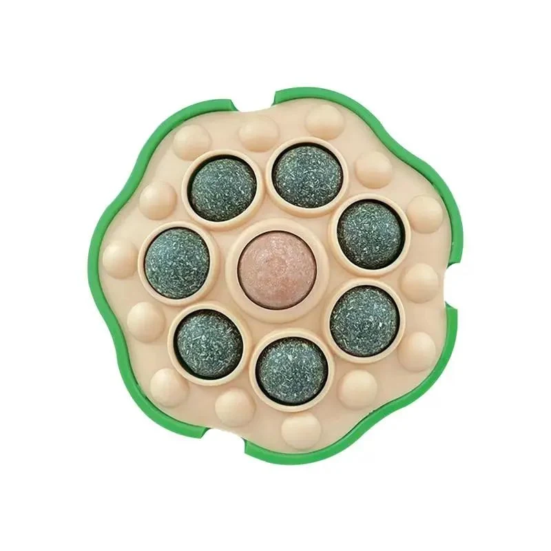 Wall Stick Catnip Balls Edible Interactive Roller Lotus Catnip Toy for Cats Lick Chew Bite Reduce Stress and Clean Teeth — photo 3