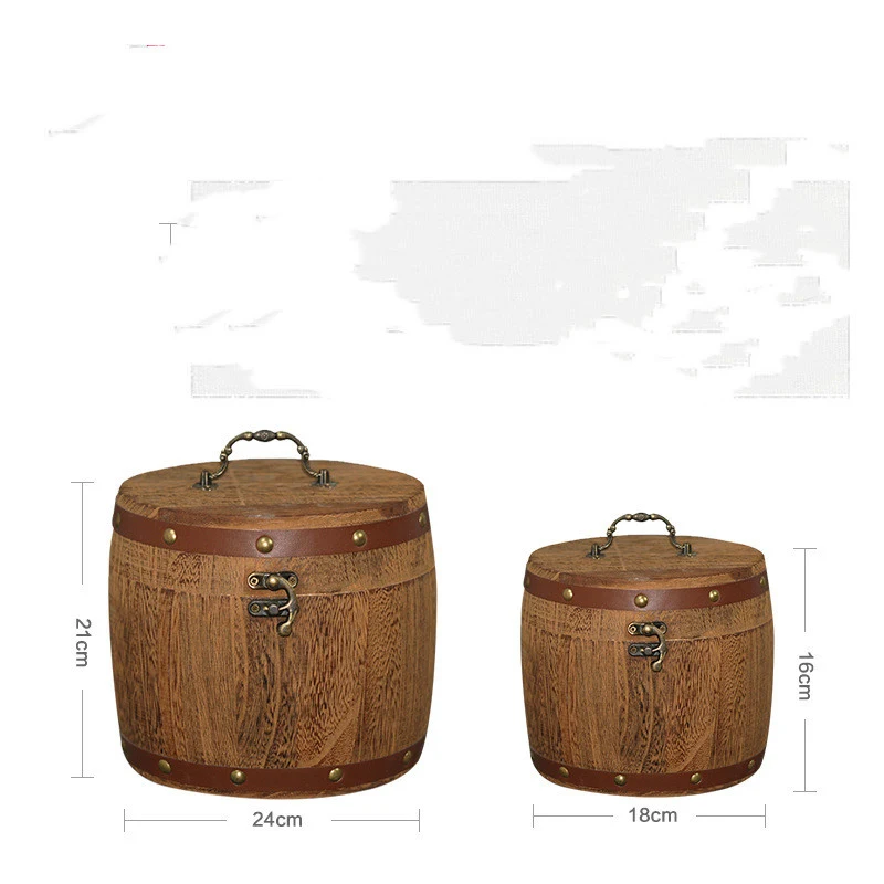 New Portable Exquisite Buckle Wooden Tea Cans Charcoal-burning Canned Tea Barrels, perfect for brewing and storing tea o — photo 5