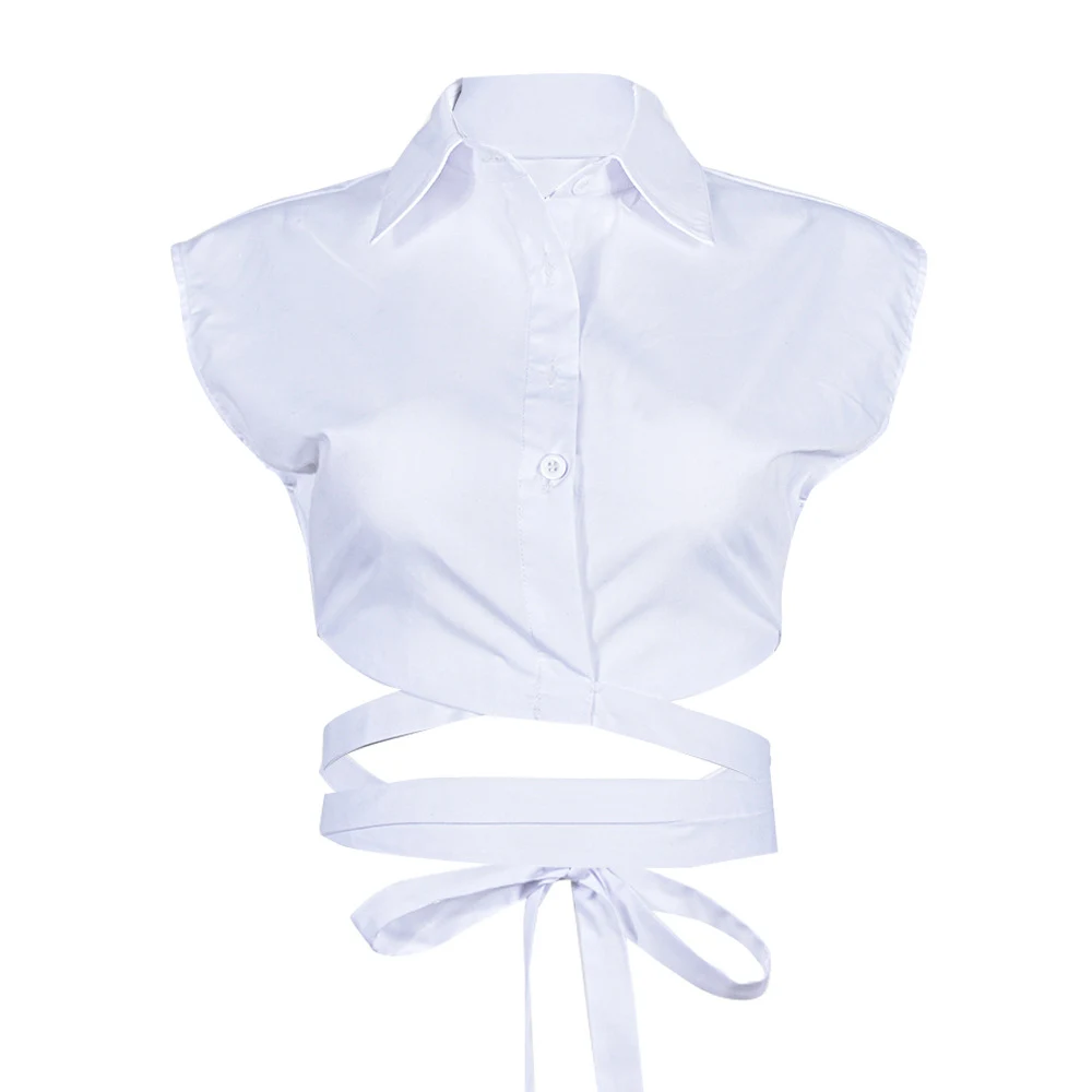 Title 2, New Lace-up Trendy Shirt Top For Women Stylish ...